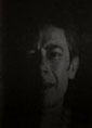 video projection of documentary material on A4 black paper