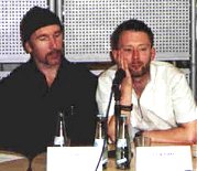 The Edge (U2) e Thom Yorke a Colonia, Germania