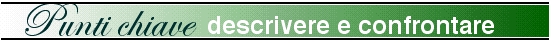 Punti chiave - descrivere e confrontare