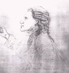 James Whiteside sketched by John B. Yeats