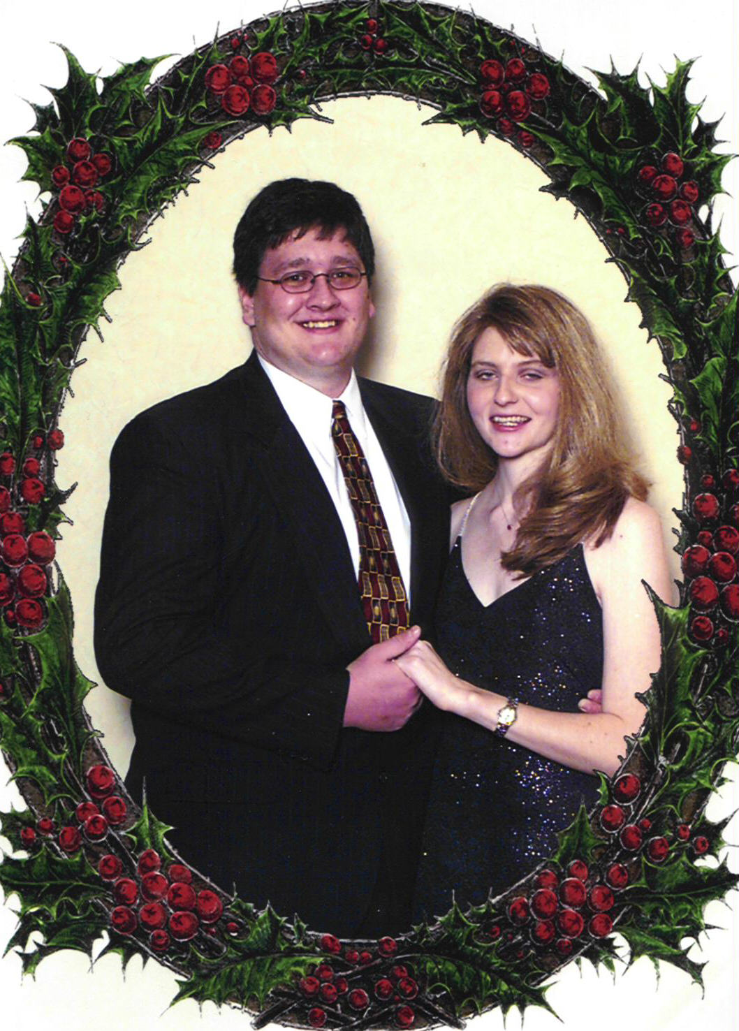 Jane & Tim at 2000 Christmas Party