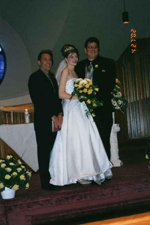 Jane & Tim with Pastor Bill again