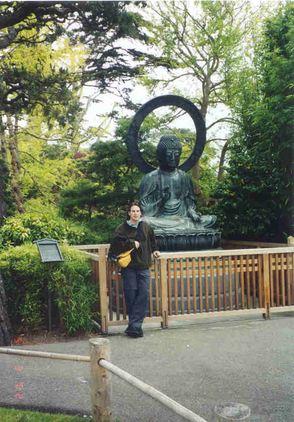 Steve with Buddha