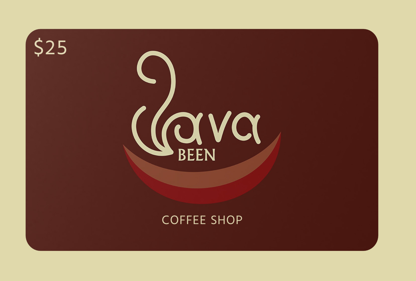 Gift Cards JavaBeen Coffee Shop