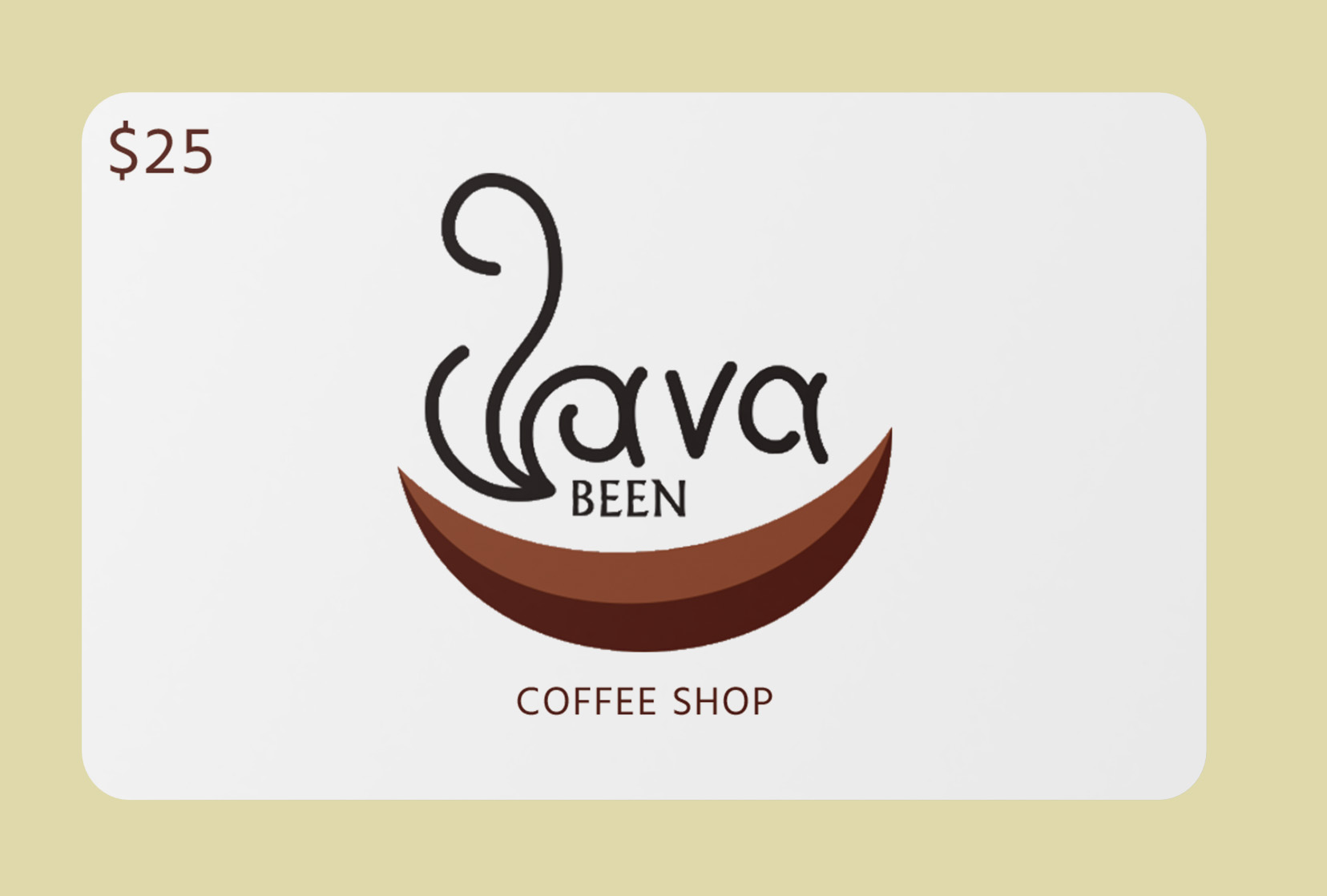 Gift Cards JavaBeen Coffee Shop