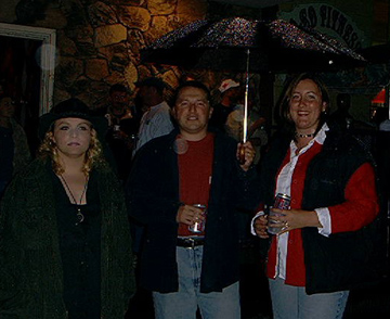 Fans in the rain