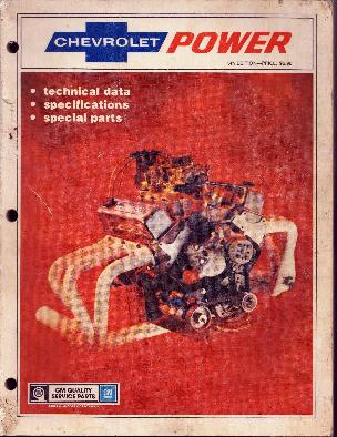 All Chevrolet Motors Blueprint Versions from V-6 up to Cosworth Twin Cam