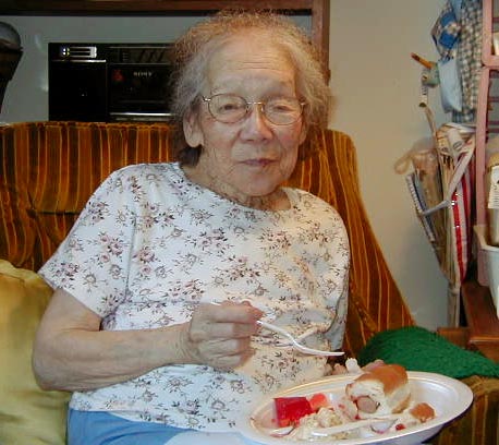 This is my grandma, the matriarch of my Mom's family. She's 94 years