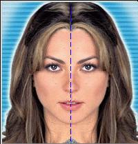 Resultado de imagen para rostro con eje de simetria