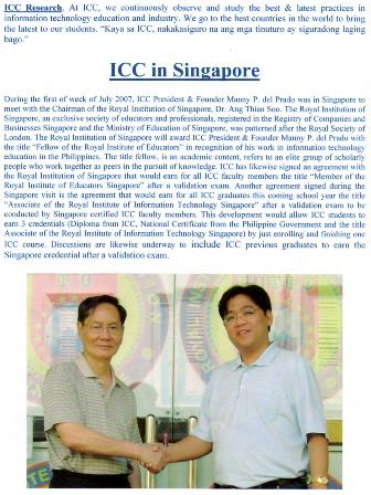 ICC in Singapore