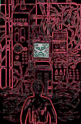 Evil Computer drawn by Matt Barnes