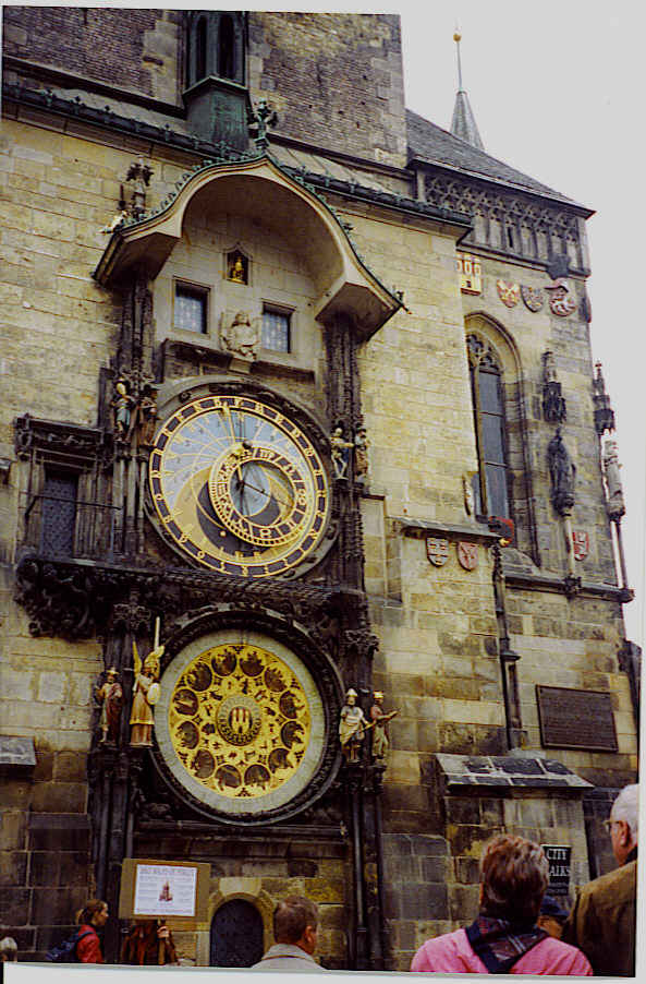 Astronomical clock in Prague's Old Town Square