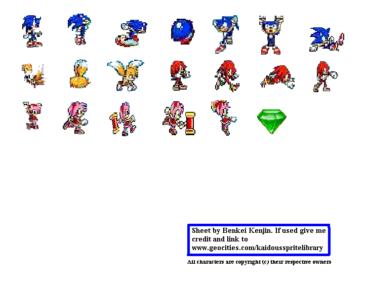 Sonic Advance Sprites