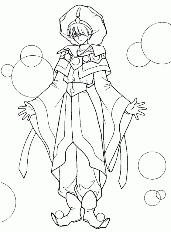 Magic Knight Rayearth Coloring Page