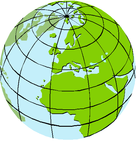 Lines of latitude and longitude