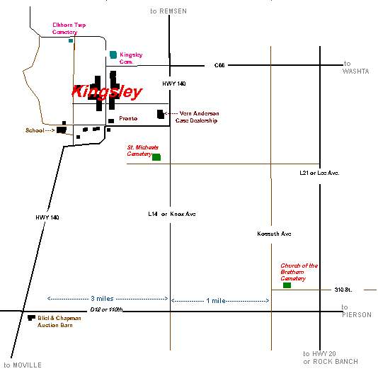 Kingsley, Iowa Cemeteries