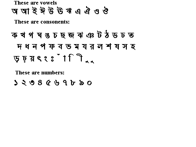 Bangala Script Bangla Page