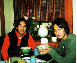 Frozen gyoza! Koko's expression says it all