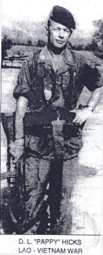 Captain D.L. Pappy Hicks, US Army (Retired)