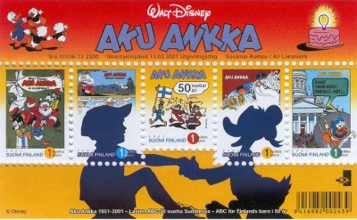 Aku Ankka -aiheinen pienoisarkki Suomesta