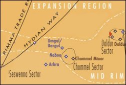 Naboo was located near the Hydian Way