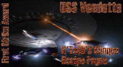 USS Vendatta's First Strike Award
