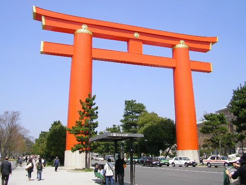 Heian shrine's Big Torii Gate