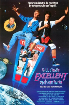poster Bill y Ted 1: La magnífica aventura de Bill y Ted&nbsp;&nbsp;(1989)
