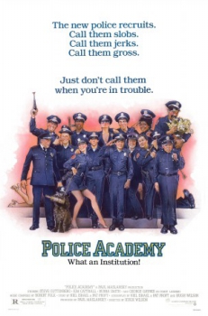 poster Loca academia de policía