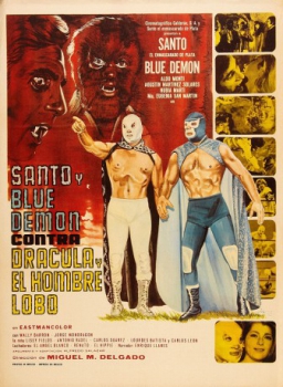 poster Santo y Blue Demon vs Drácula y el Hombre Lobo&nbsp;&nbsp;(1973)