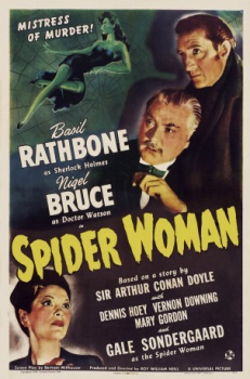 poster Sherlock Holmes y la mujer araña&nbsp;&nbsp;(1943)