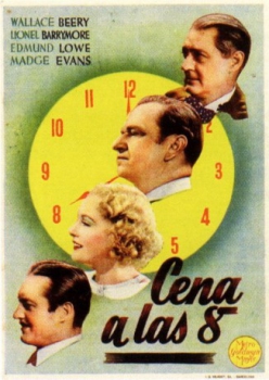 poster Cena a las ocho  (1933)