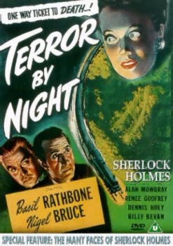 poster Sherlock Holmes en Terror en la noche