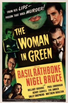 poster Sherlock Holmes y la mujer de verde