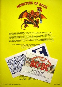 Ticket for gig and camp site