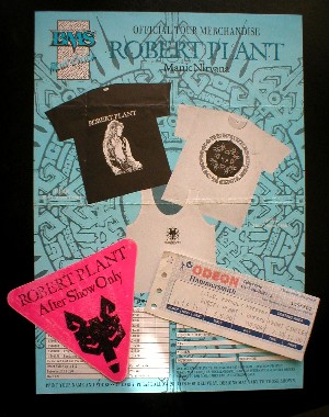 backstage pass, ticket for 1990