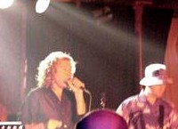 Plant onstage at Planet K in manchester