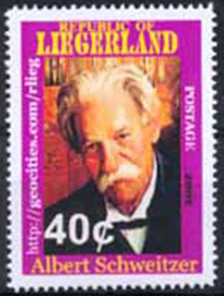 Liegerland 2002 Albert Schweitzer, 40 cents