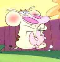 Cow holding her breath