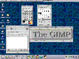 Small Snapshot of the KDE desktop