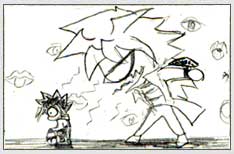 Meep. Bakura's been eating garlic again...