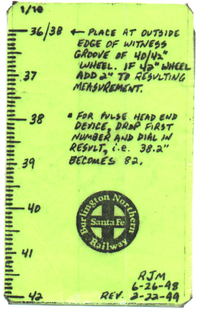 Measuring Wheel Diameters