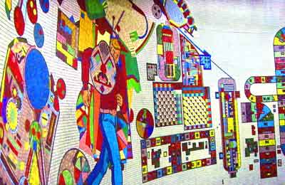 london underground tube mosaics