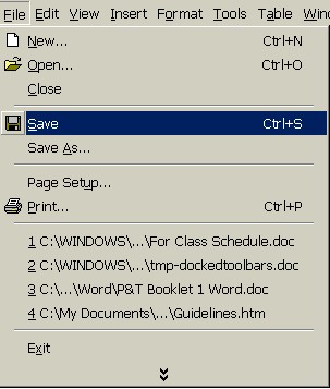 Learning the Computer - Beginning - Saving Documents