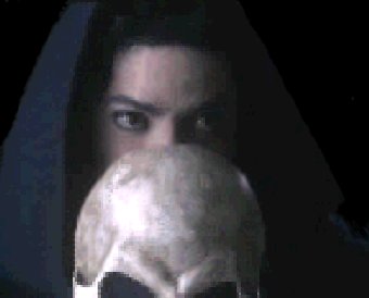 MJ behind the skeleton...