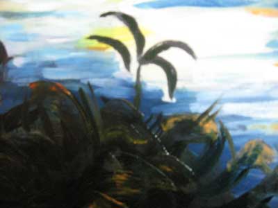 Aldes:more,sunce i devojka(detalj)