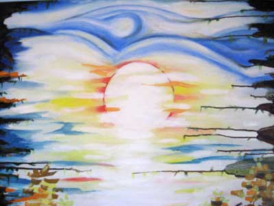 Aldes:Sunce,more i devojka(detalj)