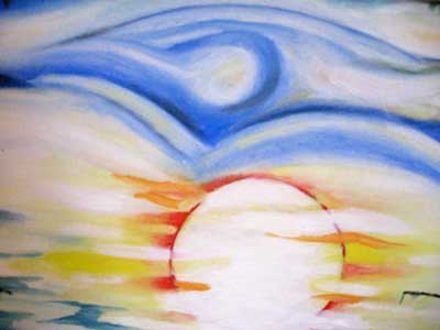 Aldes:Sunce,more i devojka(detalj)