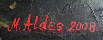 Aldes:Signatura umetnika