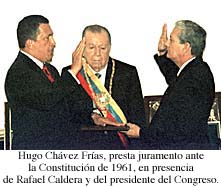 La Constituci�n del 61 serv�a y no serv�a a la vez a los prop�sitos de Ch�vez (foto: El universal).